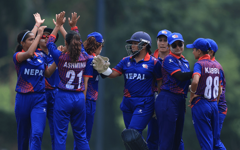 नेपाल एसिसी महिला एसिया कपको समूहचरणबाटै बाहिरियो