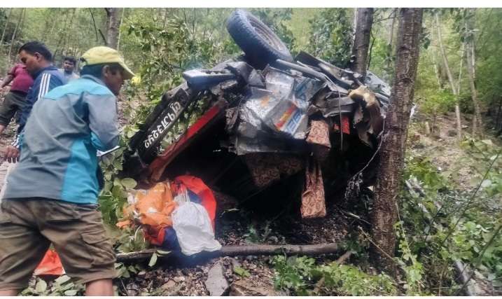 रोल्पाको तालाबाङमा जिप दुर्घटना  पाँचजनाको  मृत्यु  ६ जना  गम्भीर घाइते