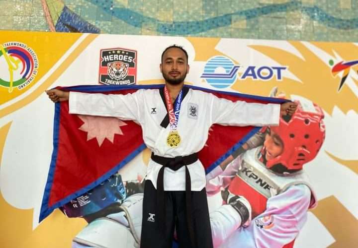 अर्जुनधाराका गीरीलाइ  थाइल्याण्डमा स्वर्ण पदक