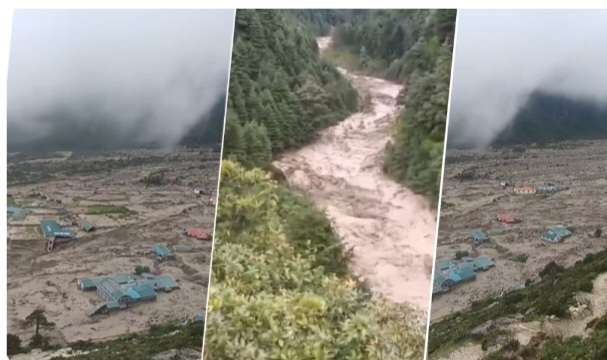 सोलुखुम्बुको थामेमा भीषण बाढी हिमताल फुटेको आशंका