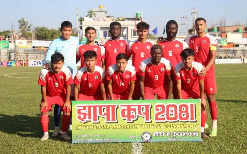 आर्मीलाई पराजित गर्दै शहलेश युवा क्लब झापा कपको सेमिफाइनलमा।