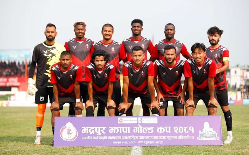 भद्रपुर ब्लेजर्स भद्रपुर झापा गोल्डकपको फाइनलमा