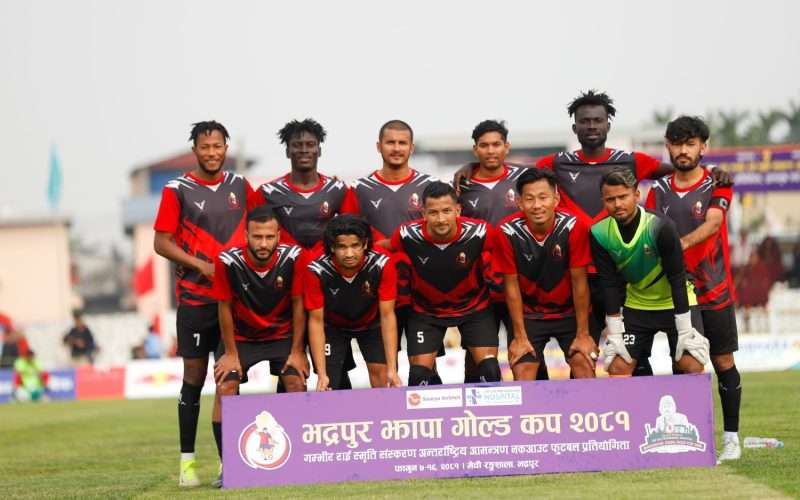 भद्रपुर झापा गोल्डकपमा आयोजक भद्रपुर ब्लेजर्सको विजयी सुरुवात