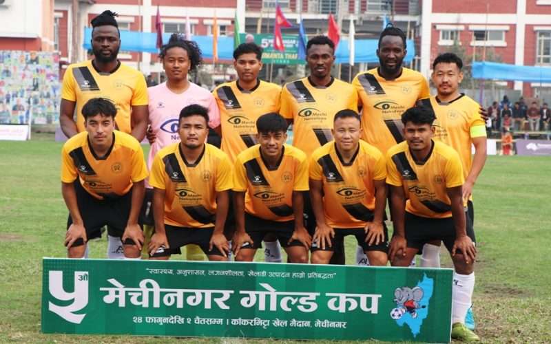 पाँचौं मेचीनगर गोल्डकप धरानलाई हराउँदै आयोजक फाइनलमा