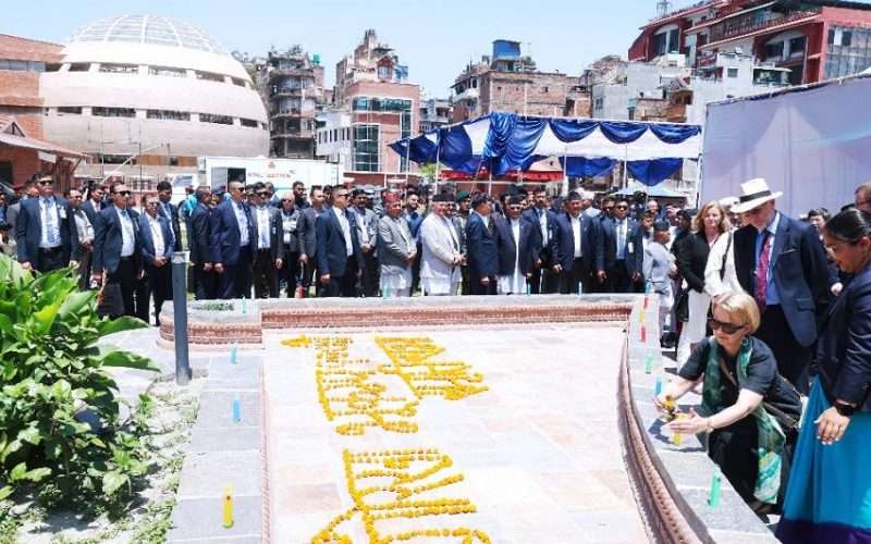 वैशाख १२ गते गएको विनाशकारी भूकम्प सम्झनामा आज विभिन्न कार्यक्रम गरीयो