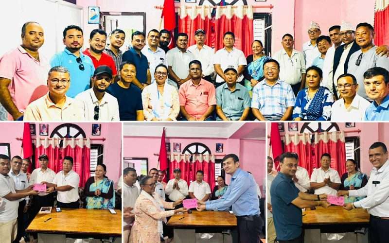 प्रेस चौतारी झापाको उपचार कोषलाई २७ हजार १ सय रुपैयाँ सहयोग