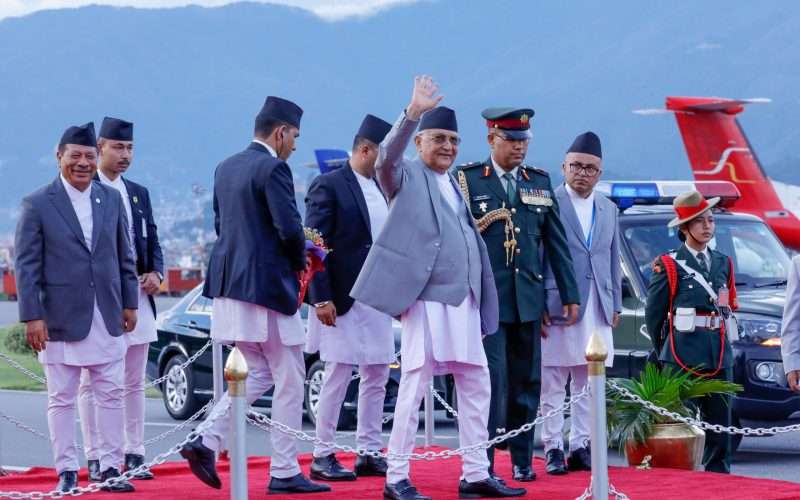 प्रधानमन्त्री ओली आज चीन भ्रमणमा जाँदै