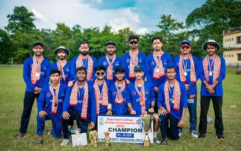 ईस्ट इन्टरकलेज टि – ट्वान्टी क्रिकेट प्रतियोगिताको उपाधि  महेन्द्र मोरङ  विराटनगरलाई