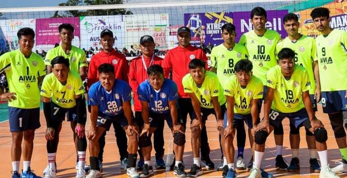 पुलिसलाई हराउँदै पुरुषतर्फको टाइगर कप भलिबलको उपाधि गण्डकीलाई